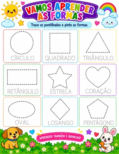 vamos aprender as formas